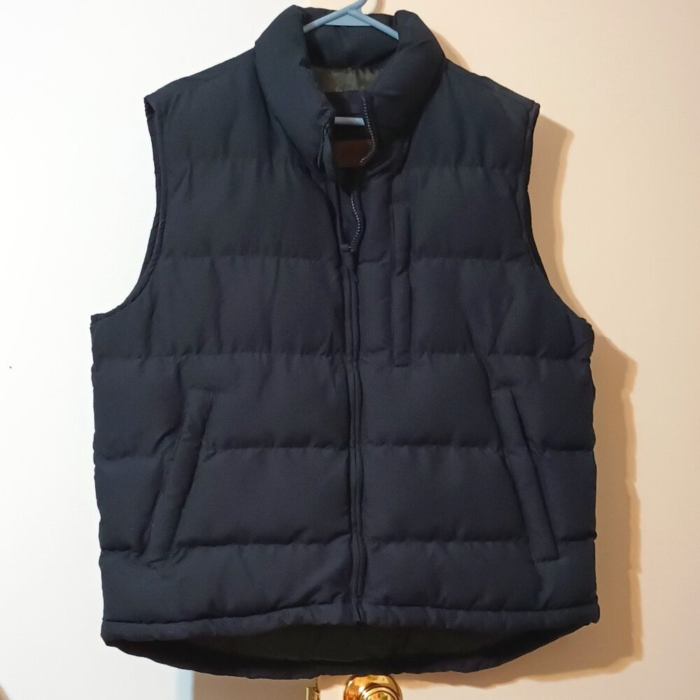 NWT ~ St. John's Bay Canyon Ridge Sueded Microfiber Puffer Vest (Size: Medium)